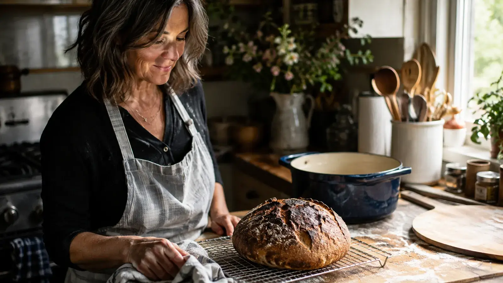 How to Bake Crusty Bread With a Dutch Oven (Step by Step)